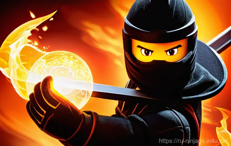 닌자고 캐릭터별 명암의 설정 - **Prompt:** A dramatic, contemplative portrait of Cole, the Earth Ninja from Ninjago. He is depicted...