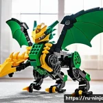 닌자고 레고의 소재와 내구성 - **Prompt 1: The Resilient Ninjago Battle**
    A dynamic, action-packed scene depicting a child, app...