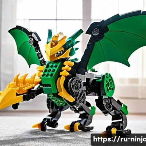 닌자고 레고의 소재와 내구성 - **Prompt 1: The Resilient Ninjago Battle**
    A dynamic, action-packed scene depicting a child, app...