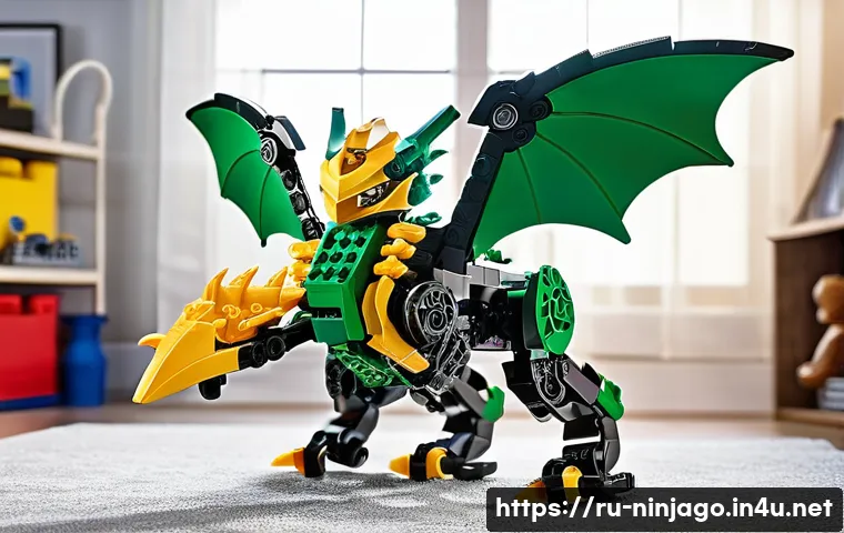 닌자고 레고의 소재와 내구성 - **Prompt 1: The Resilient Ninjago Battle**
    A dynamic, action-packed scene depicting a child, app...